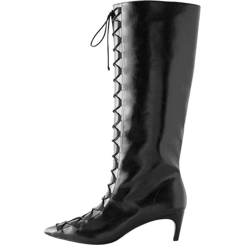 Next Šnurovacie čižmy Forever Comfort čierna 66172114