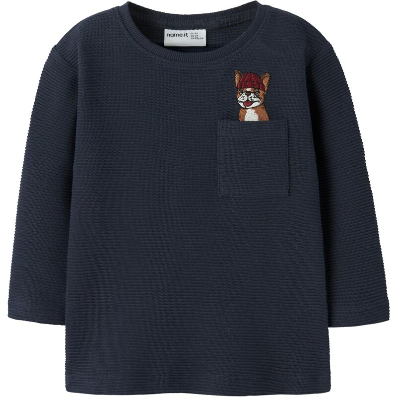 NAME IT Tričko NMMROFUS námornícka modrá / hnedá / biela 66172141