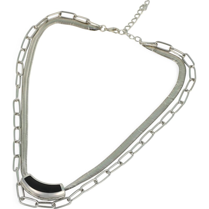 SOHI Retiazka Krithika čierna / strieborná 66172198