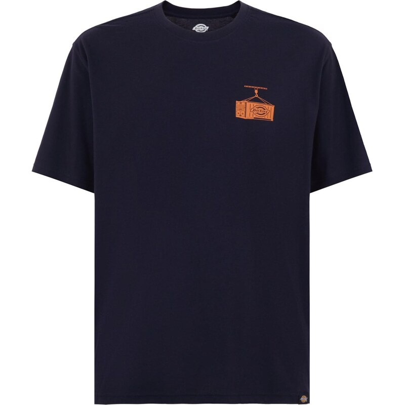 DICKIES Tričko Apison námornícka modrá / oranžová 66172227