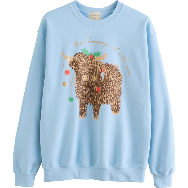 Next Mikina svetlomodrá / hnedá / svetlohnedá / kiwi 66172291