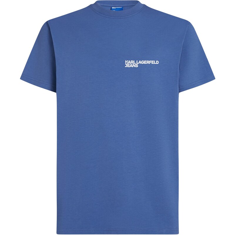 KARL LAGERFELD JEANS Tričko SCHMAL GESCHNITTENES modrá / prírodná 66172313