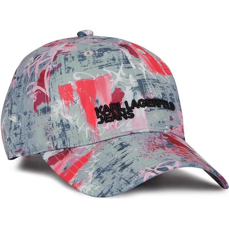 KARL LAGERFELD JEANS Čiapka sivá / ružová / čierna 66172320