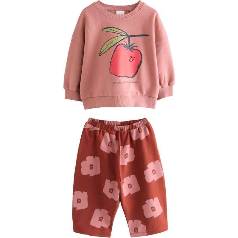 Next Set pueblo / svetlozelená / staroružová / červená 66172325