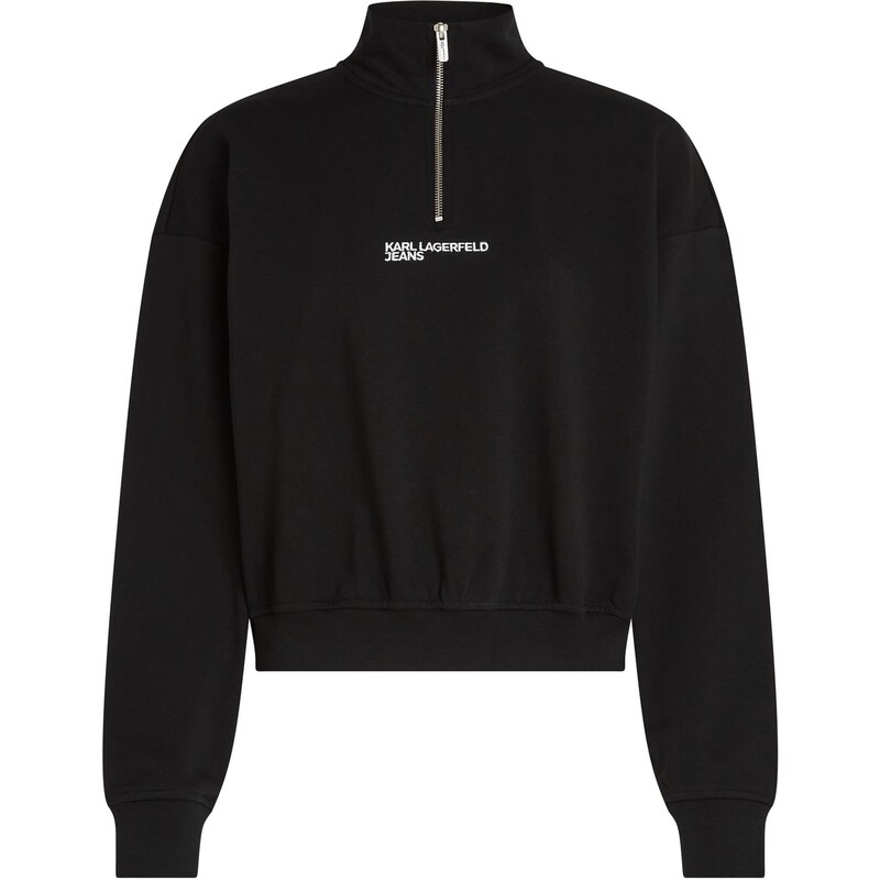 KARL LAGERFELD JEANS Mikina čierna / prírodná biela 66172319