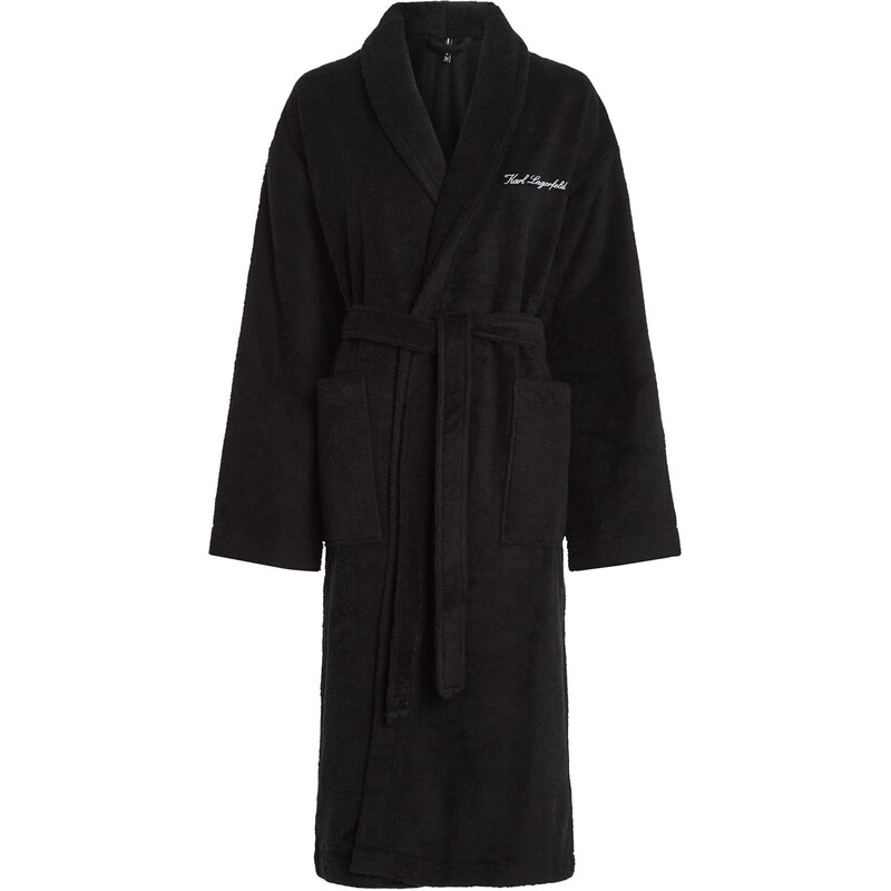 Karl Lagerfeld Dlhý župan čierna 66172351