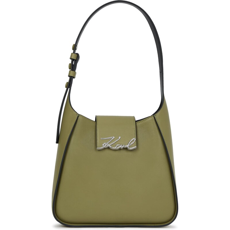 Karl Lagerfeld Kabelka na rameno olivová / strieborná 66172348