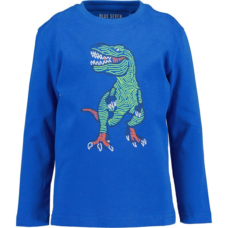 BLUE SEVEN Tričko kráľovská modrá / svetlozelená / oranžovo červená / 66172384