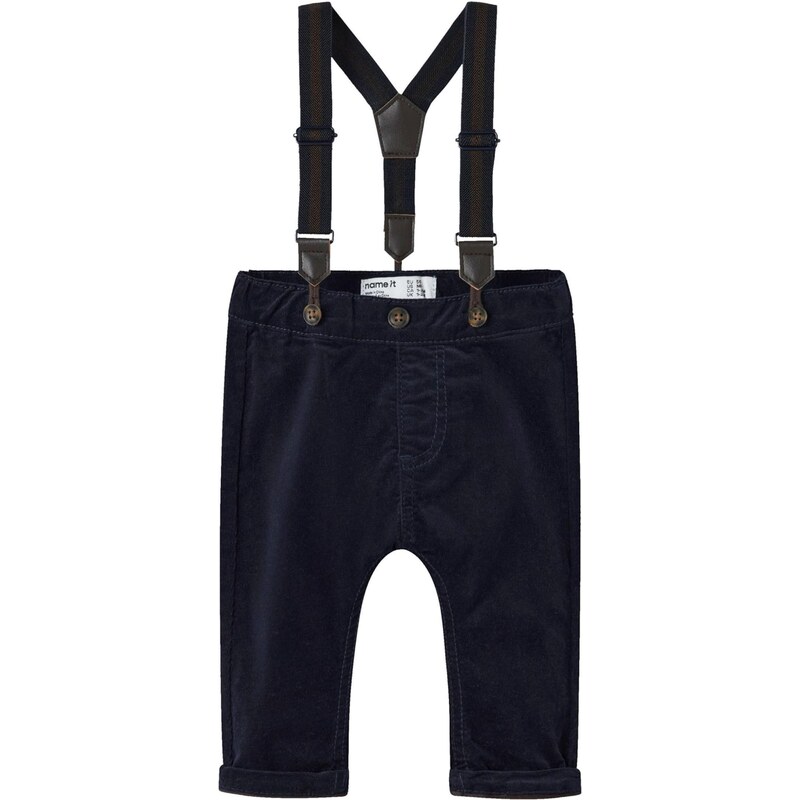 NAME IT Nohavice NBMBEN tmavomodrá / tmavohnedá 66173341