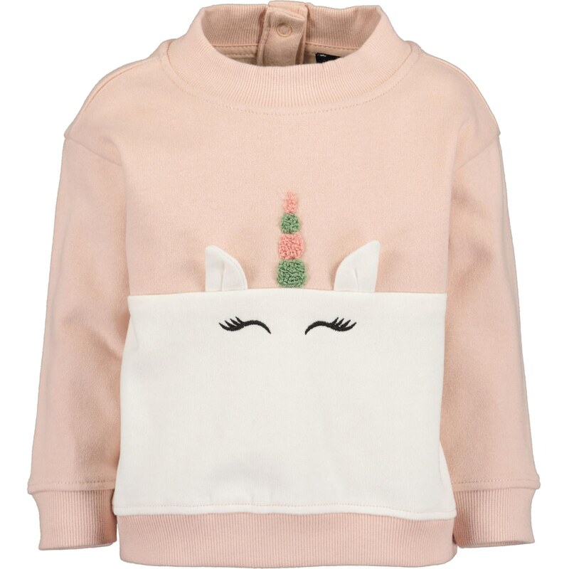 BLUE SEVEN Mikina nebielená / rosé / svetloružová / čierna 66173350