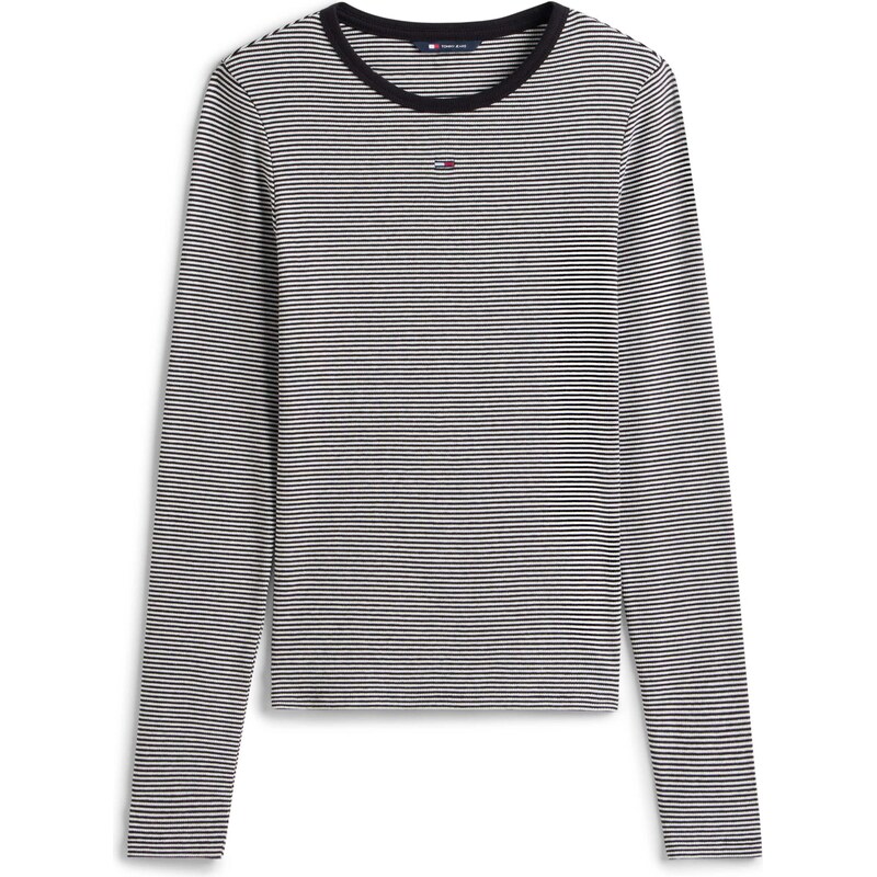 Tommy Jeans Tričko ESSENTIAL čierna / biela 66173373