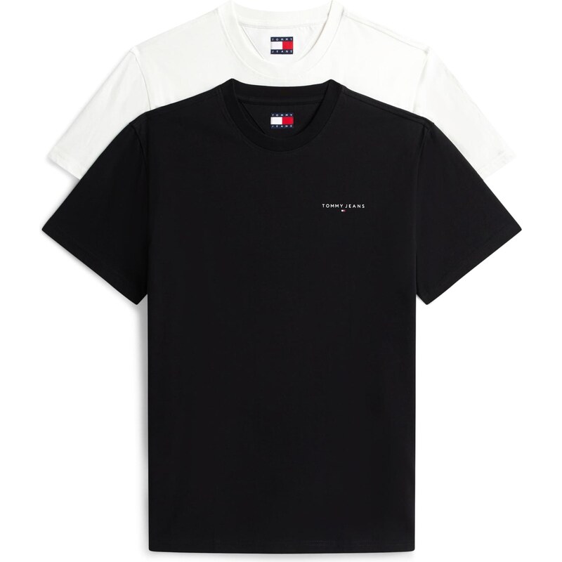 Tommy Jeans Tričko čierna / biela 66173392