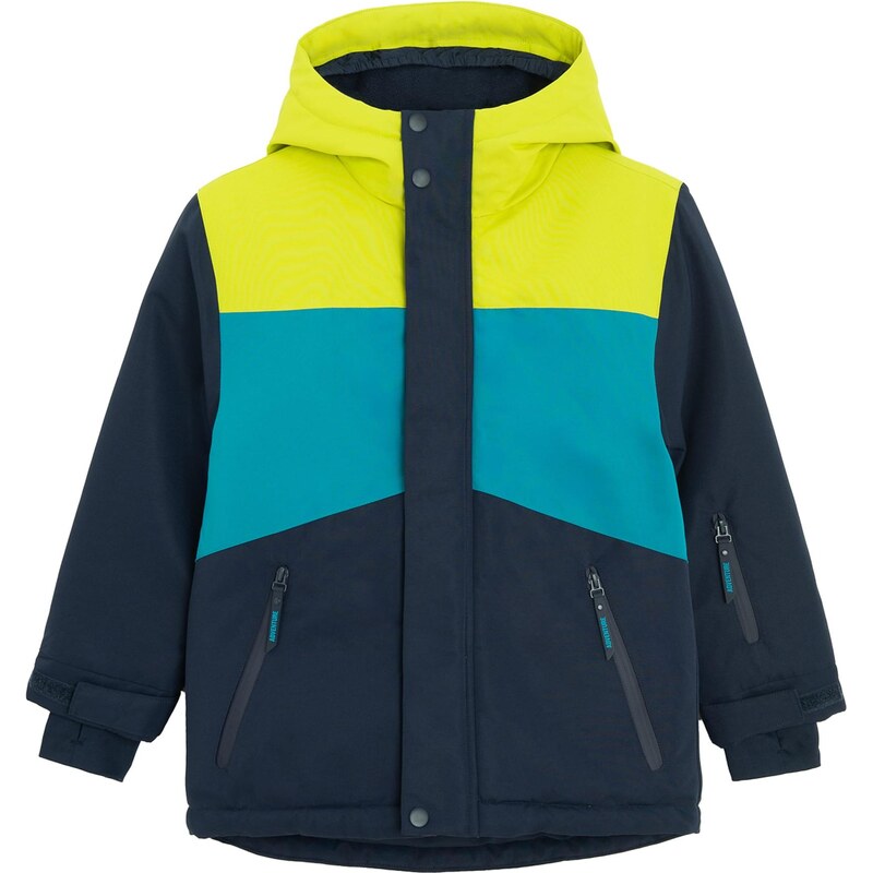 Cool Club Zimná bunda námornícka modrá / tyrkysová / limetková 66173460