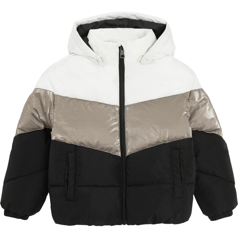 Cool Club Zimná bunda béžová / čierna / biela 66173459