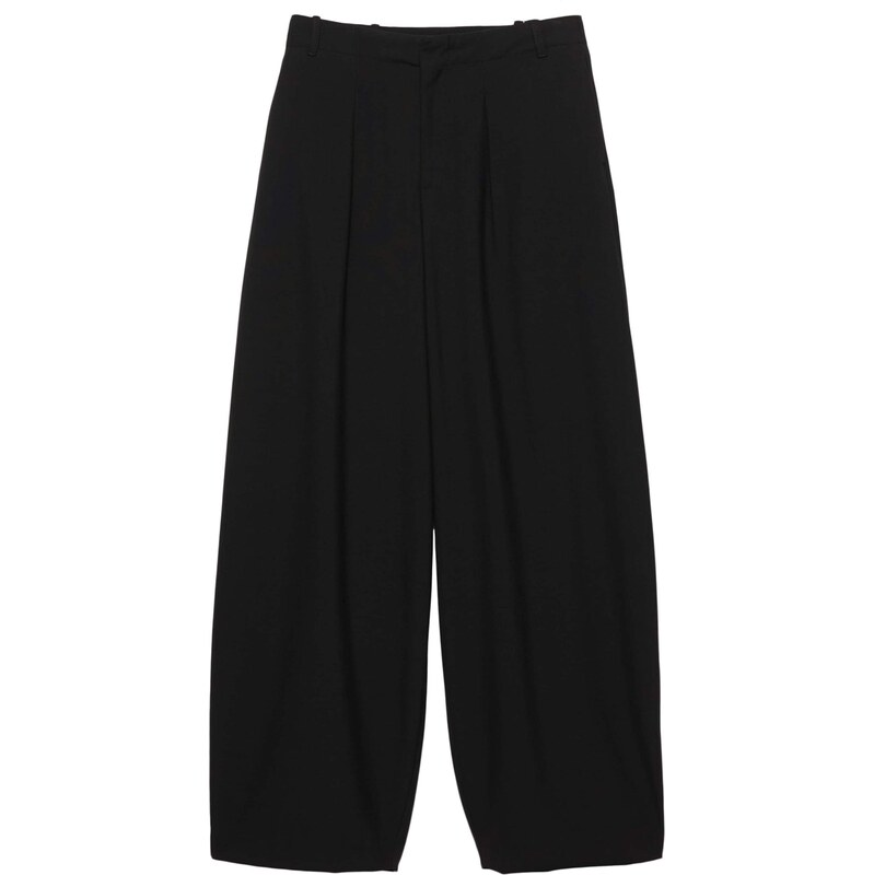 Pull&Bear Plisované nohavice čierna 66173505