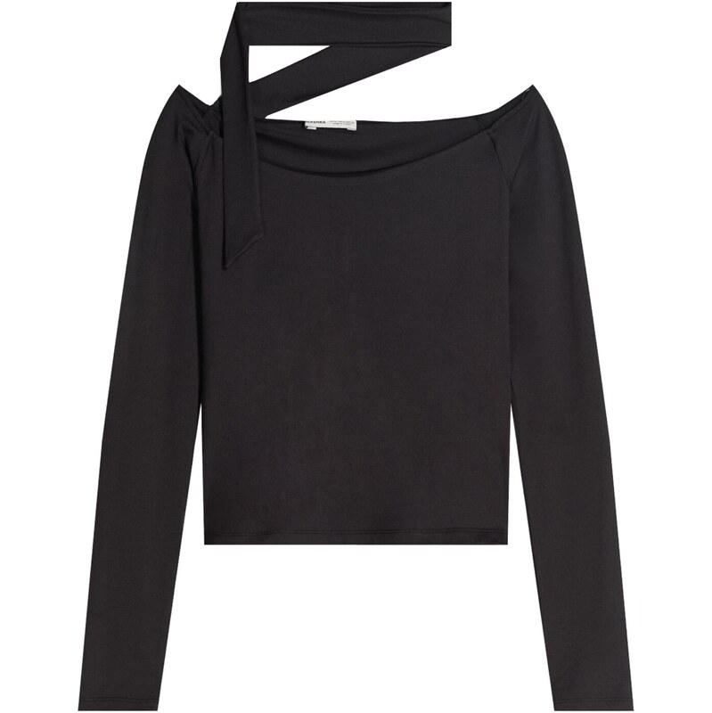 Bershka Tričko čierna 66173511