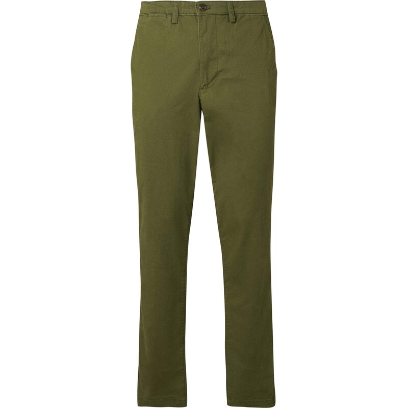 GAP Chino nohavice ESSENTIAL olivová 66173542