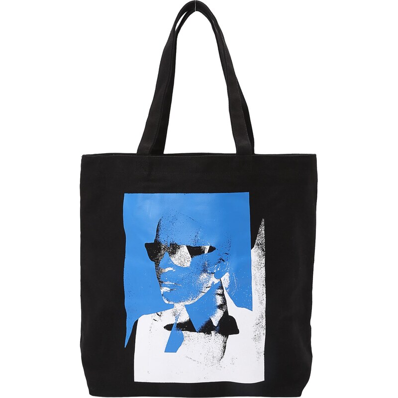KARL LAGERFELD JEANS Shopper tyrkysová / čierna / biela 66173619