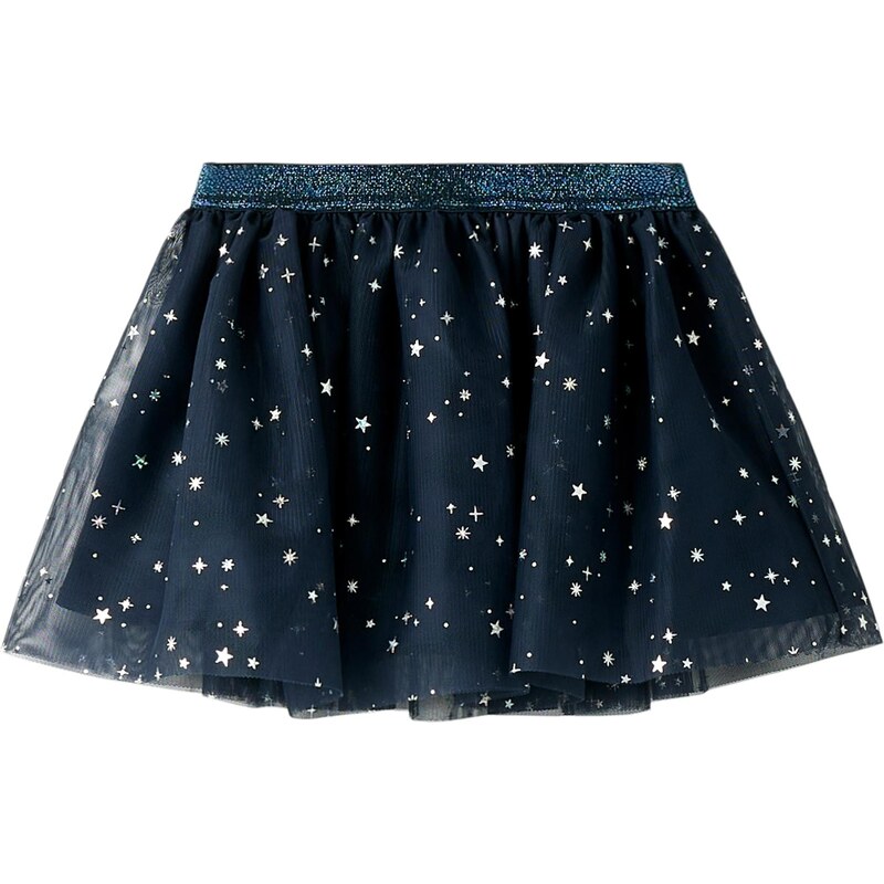 NAME IT Sukňa NMFVabos námornícka modrá / strieborná 65010807