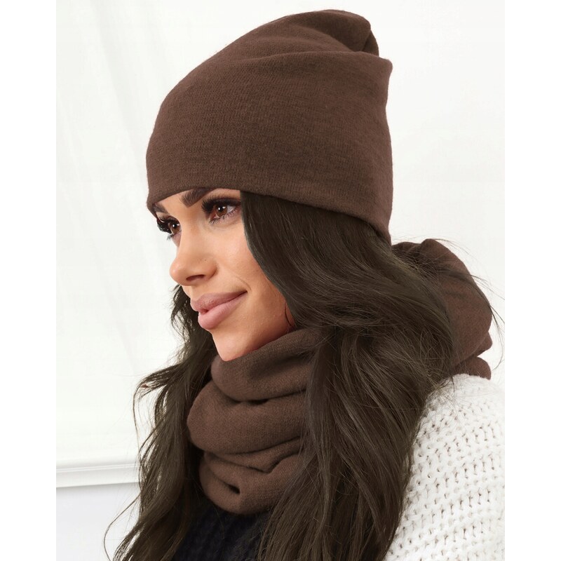 Fashionweek ZIMNÍ SET ČIAPKA A ŠÁL, PLETENÝ TUNEL ZIZI20/K6 66183383