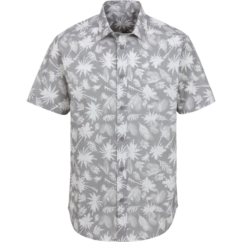 BEACH TIME Košeľa sivá / biela 66179452