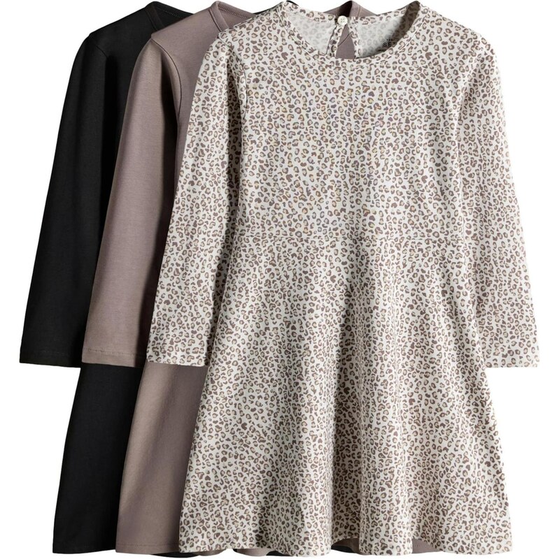 The Set Šaty svetlobéžová / tmavošedá / sivobéžová / čierna 66179579