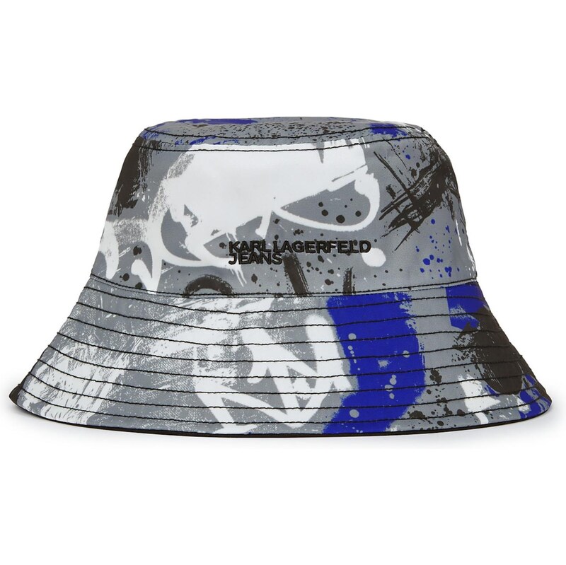 KARL LAGERFELD JEANS Klobúk modrá / námornícka modrá / sivá / čierna 66179745