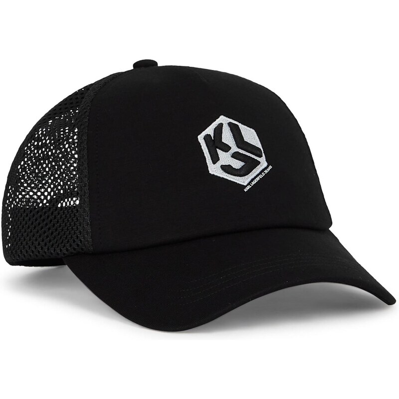 KARL LAGERFELD JEANS Čiapka čierna / prírodná biela 66179755