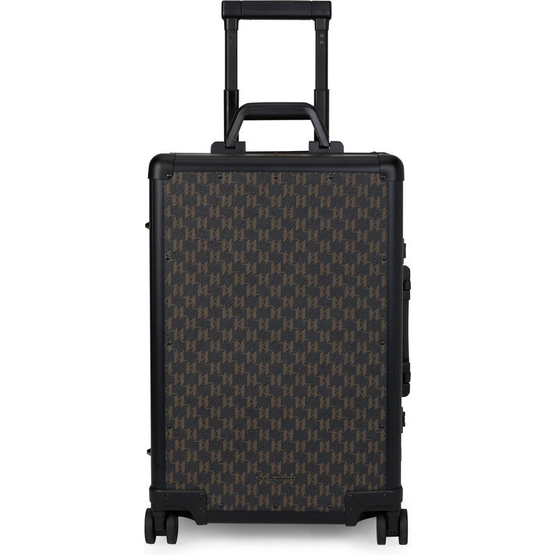 Karl Lagerfeld Kufor na kolieskach karamelová / čierna 66179771