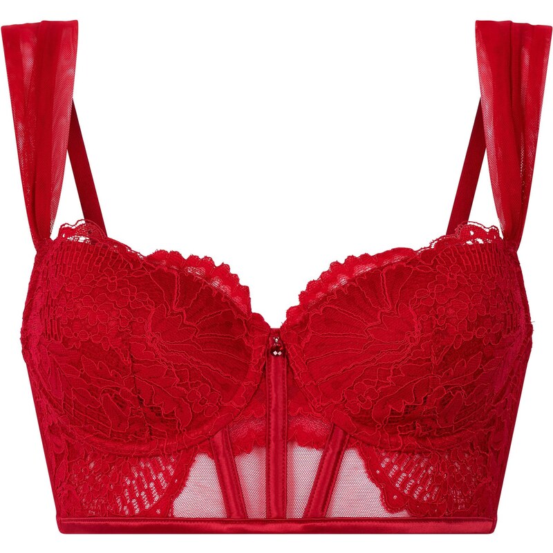 Hunkemöller Podprsenka WHITNEY karmínovo červená 66179774