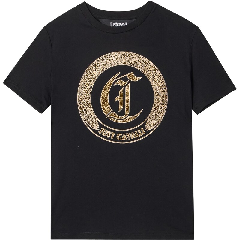 Just Cavalli Tričko MAGLIETTE oranžová / čierna / biela 66179793