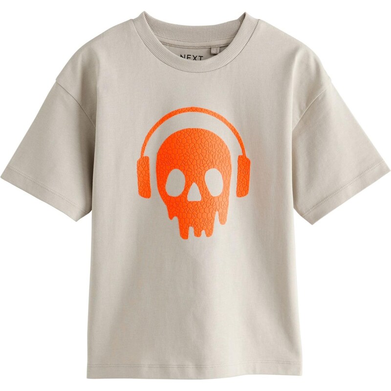 Next Tričko kamenná / oranžová 66179867