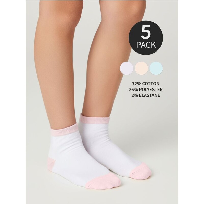 Sinsay - Súprava 5 párov ponožiek - viacfarebná 66179383