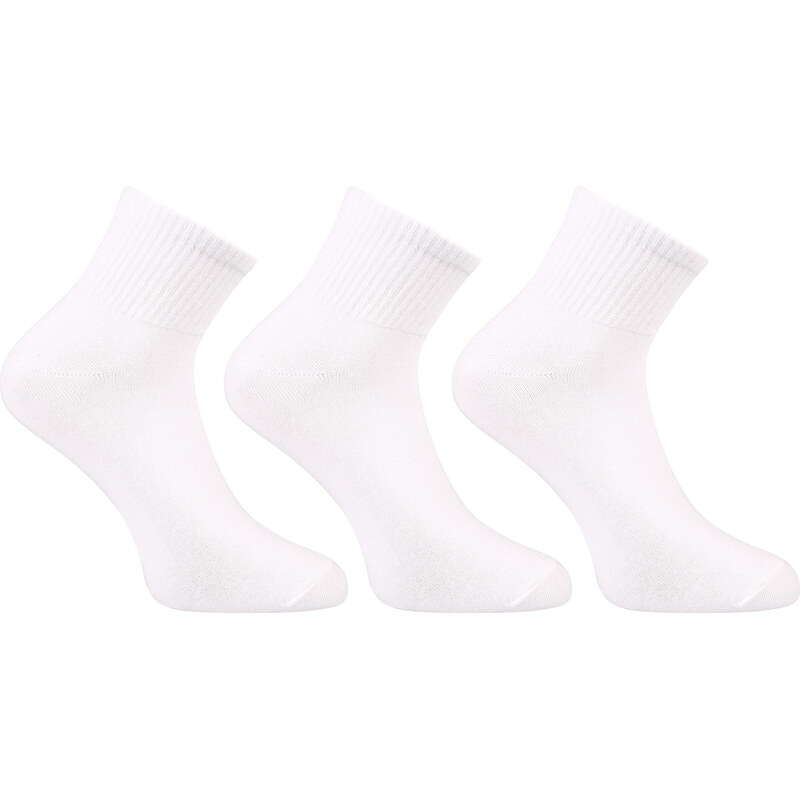 3PACK ponožky Benysøn členkové bielé (B-6152) 66083391