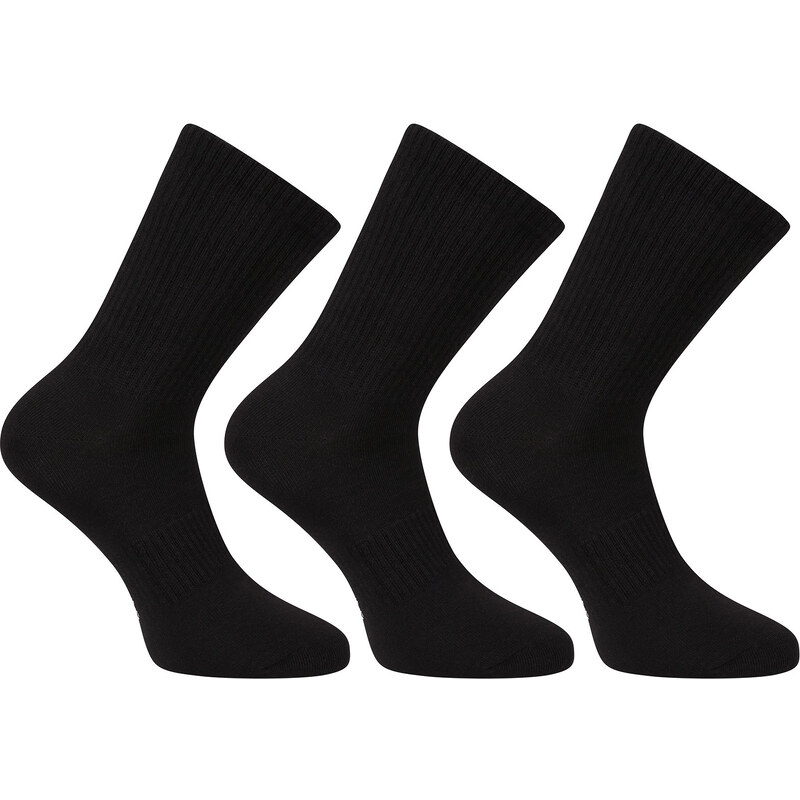 3PACK ponožky Benysøn vysoké čierne (B-6201) 66083392