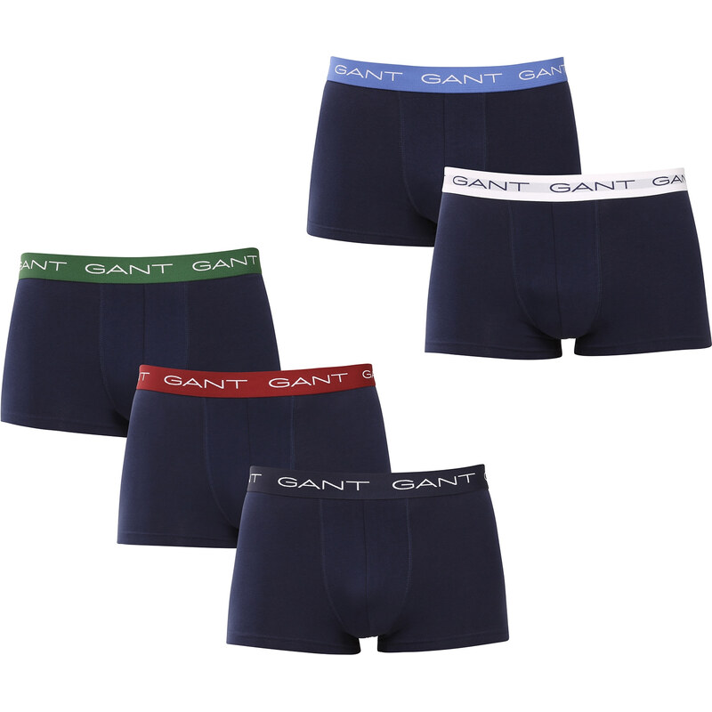 Poškodený obal - 5PACK pánske boxerky Gant modré (902535003-410) 68456381