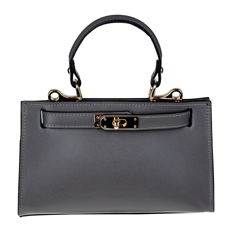 Sivá kožená talianska kabelka Anita Antracite NovaKabelka.sk 66185705