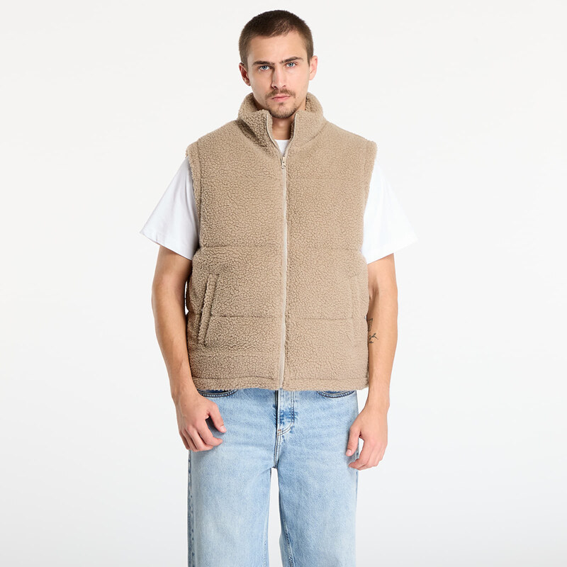 Vesta Urban Classics Basic Teddy Puffer Vest Dark Taupe XL 66186008