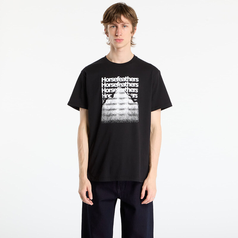 Tričko Horsefeathers Focus T-Shirt Black M 66186041