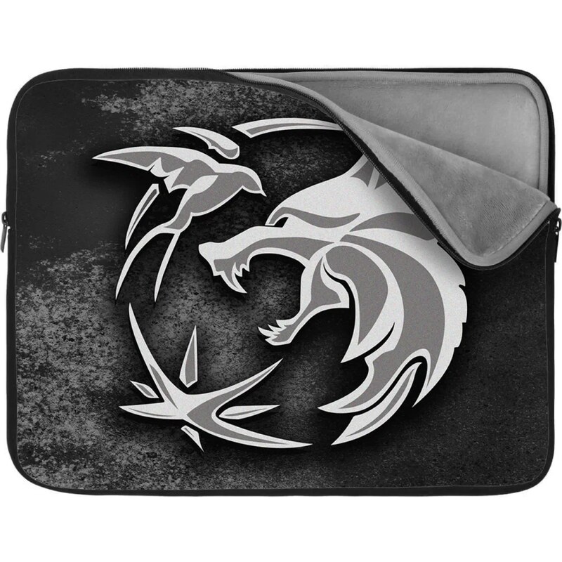 Sablio Obal na notebook Zaklínač Šedý abstrakt 65426405