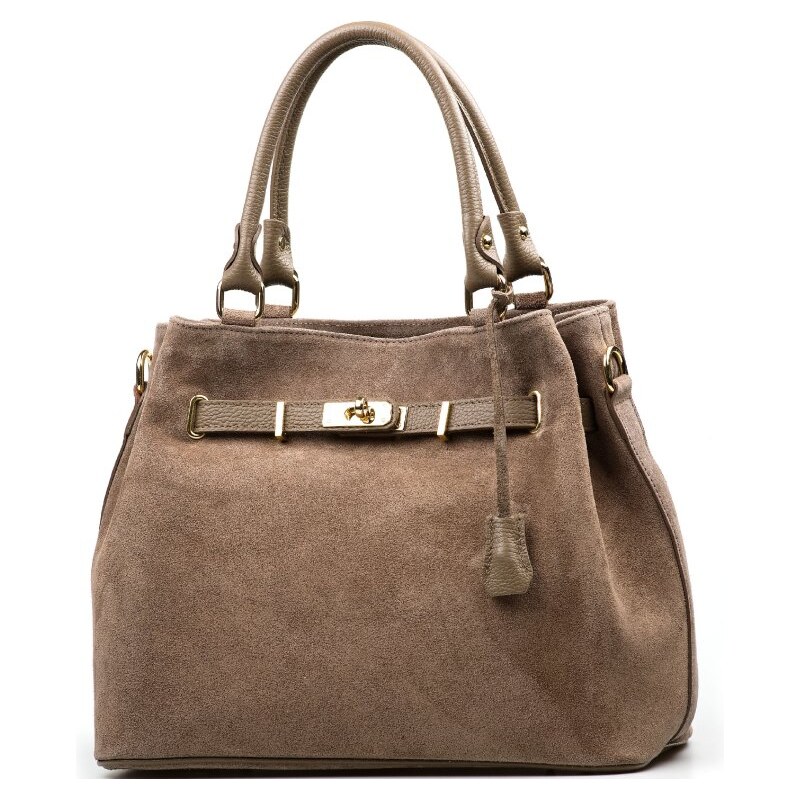 Blaire Kožená kabelka Paola fango 66186107