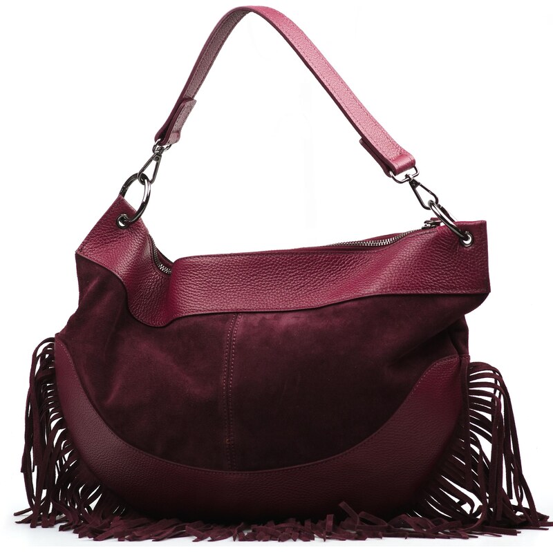 Blaire Kožená kabelka Julianna bordó 66186112