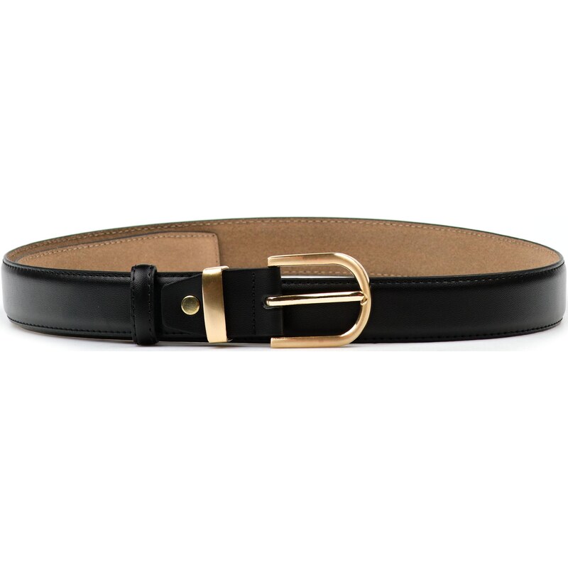 Blaire Dámsky kožený opasok čierny 67743098