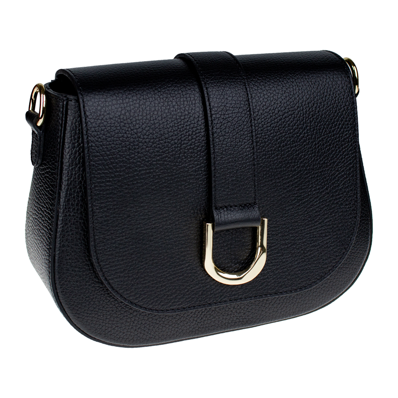 Čierna kožená talianska crossbody kabelka Debora Nera NovaKabelka.sk 66186367