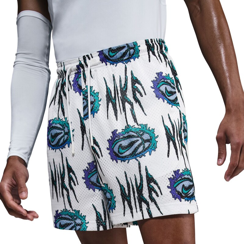 Nike Practice Mesh 5 Dri-FIT Basketball Shorts White - Pánske - 66360715