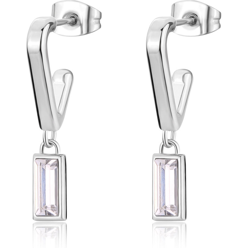 SAgapõ Visiace oceľové náušnice s kryštálmi Luce SCE37 66590106