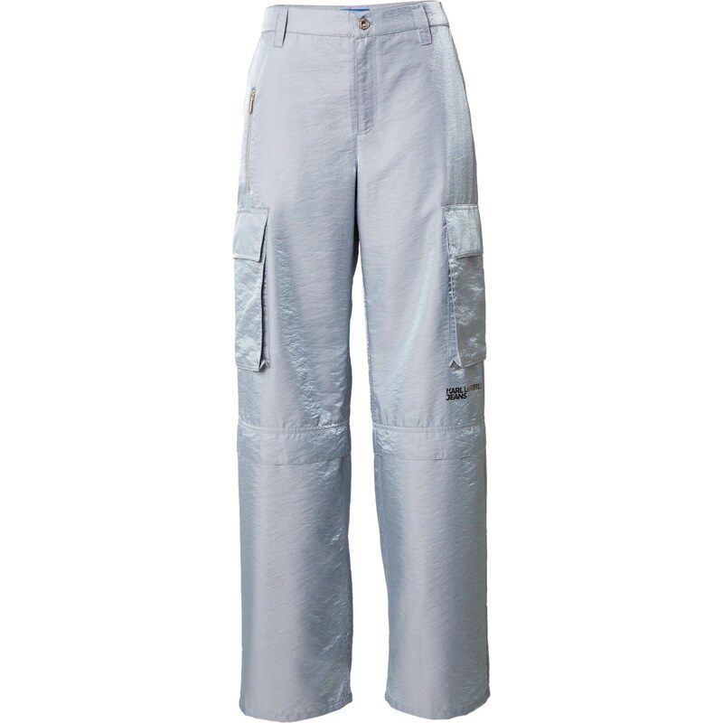 KARL LAGERFELD JEANS Kapsáče Iridescent modrosivá / čierna 57130194