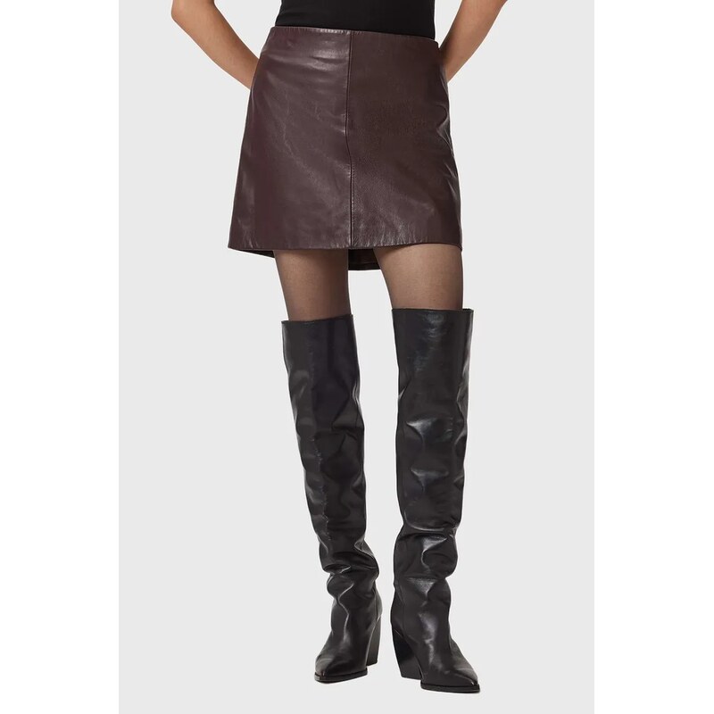 Kožená sukňa AllSaints RENAI 66186907