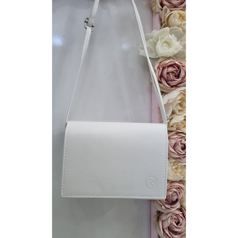 Katrins Fashion Biela malá spoločenská kabelka 66187094