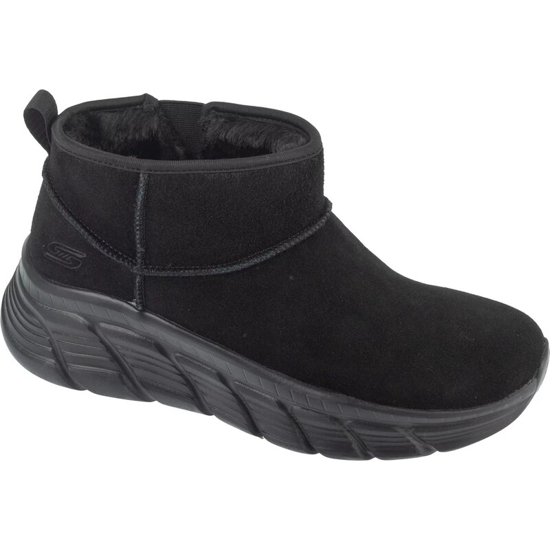 Čierne dámske zimné topánky Skechers Bobs B Flex Hi - Hi Frost 117390 66188362